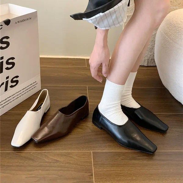 Scarpe casual Bailamos Appartamenti da donna Primavera Autunno Comodi mocassini da barca morbidi Ballerina Punta poco profonda Balletto piatto Muje