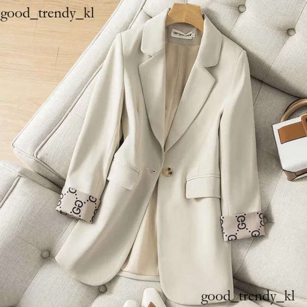 cucci Damenanzüge Blazer Frühling Herbst Blazer Mode Langarm Business Anzüge Arbeit Büro Casual Blazer Mäntel Frau Jacke 829