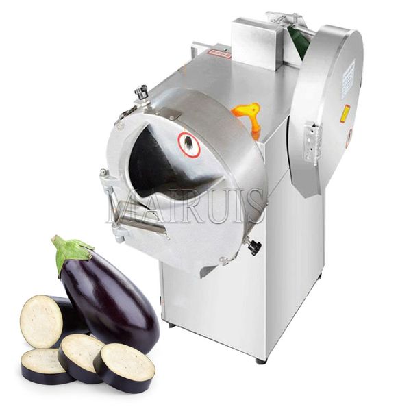 Otomatik Çift Kafa Sebze Kesme Makinesi Ticari Parçalı Dicer Paslanmaz Çelik Sebze Kesme Makinesi