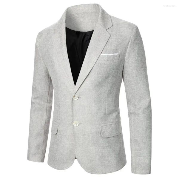 Ternos masculinos terno cor sólida textura de luxo tecido casaco casamento bar stageshow desempenho negócios jantar jaqueta