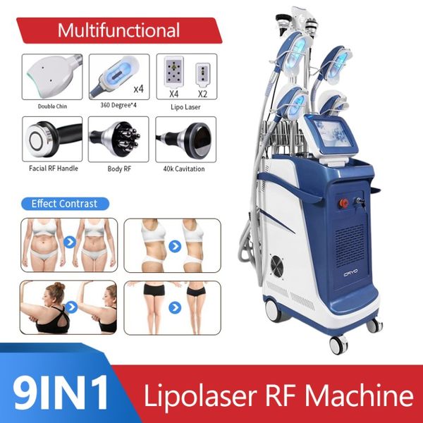 Macchina dimagrante 2024 Mini Cryo Massager Dispositivo Cryo Lipo Laser Cavitazione Vuoto Crioterapia Sottile Attrezzatura per la dissoluzione del grasso