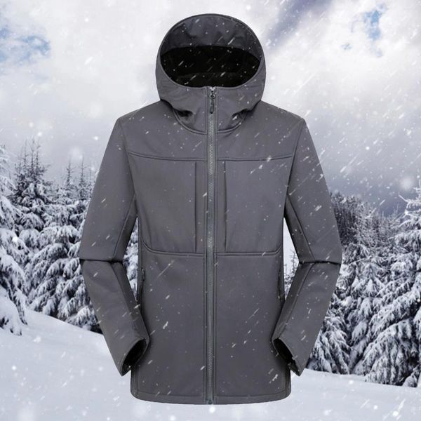 Herrenjacken, leicht, für den Winter, für große und große Damen, warme Jacke, weicher H-verdickter, winddichter, taillierter Pullover