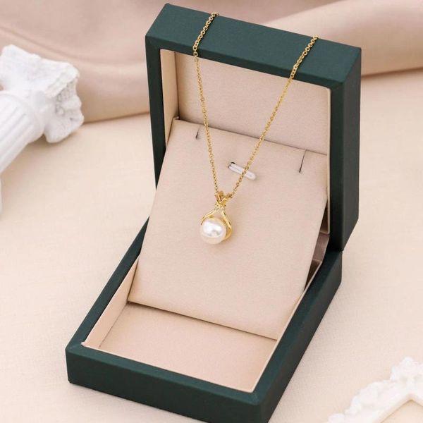 Anhänger Halsketten Wundertüte Perlenkette Damenmode Vielseitig und Design Sanfte Fee Schlüsselbeinkette