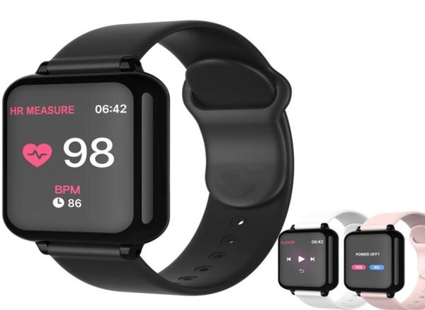 B57 Relógio Inteligente À Prova D 'Água Rastreador de Fitness Esporte para IOS Android Telefone Smartwatch Monitor de Freqüência Cardíaca Funções de Pressão Arterial 0021116456