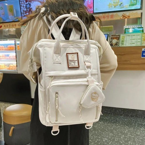 Рюкзак модный женский школьный рюкзак сумка для девочек-подростков для мальчиков дорожный водонепроницаемый черный Mochilas