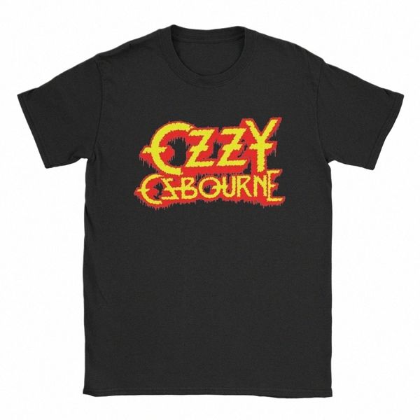 uomo Rock Band Ozzy Osbourne T Shirt 100% Cott Abbigliamento Tempo libero Manica corta Girocollo Tee Shirt Nuovo arrivo T-shirt Y45l #