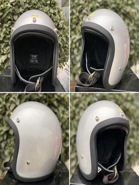 Caschi moto Vintage Retro Casco GeniuneCO 500TX 34 Open Face Giappone No Mushroon Head Guscio in fibra di vetro leggero7797860