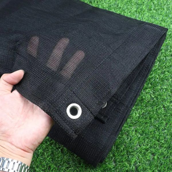 Reti Nuovo 75% Ombreggiatura Anti UV HDPE Nero Mono Parasole Net Bonsia Piante Succulente Copertura Recinzione del Giardino Privacy Screen Rete