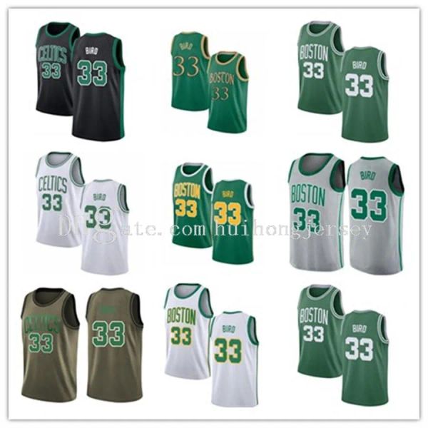 Hot Sale Men Mulheres Mulheres Juventude 33 Jerseys de basquete de pássaros Jersey azul de lesão Número Número Suporte DropShipping