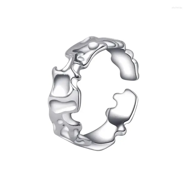 Clusterringe 2024 s in Europa und Amerika S925 Sterling Silver Micro-Set Mode High-End-Design Open Ring Frau