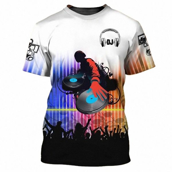 2024 Neue Männer T-Shirts DJ Sänger Grafik Männer Hemden Kurzarm Tops Fi Designer Dr Oansatz Pullover Sommer Kleidung j3Oz #