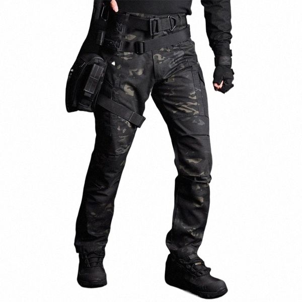 Mege Tactical Cargo Hosen Männer Jogger Kampf SWAT Army Military Hosen Cott Camo Taschen Stretch Flexible Casual Jogginghose 4XL K3yv #