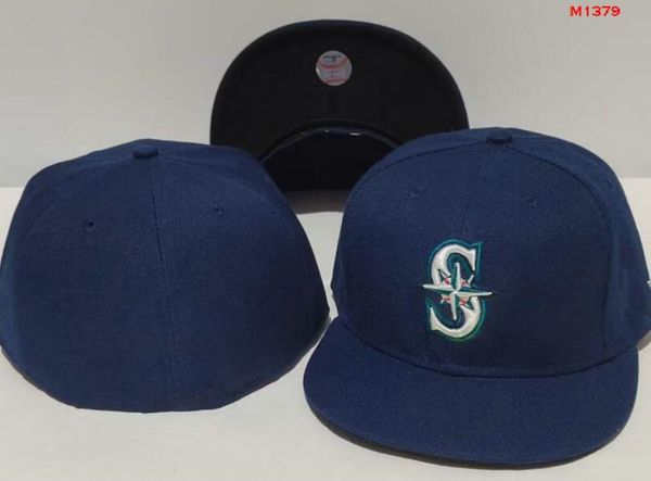 Унисекс Оптовая торговля Mariners Snapbacks sox Бейсбольные дизайнерские роскошные встроенные кепки Шляпы размера буквы Шляпы новой эры Кепки-ведра Кепки mlbs Flat Peak Мужчины Женщины Полностью закрытые 7-8 a0