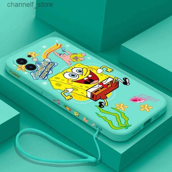 Handyhüllen Cartoon Spongebobes Patrick Handyhülle für Samsung Galaxy S23 S22 S21 S20 Ultra Plus FE S9 S10E Note 20 Ultra 10 9 Plus CoverY240325