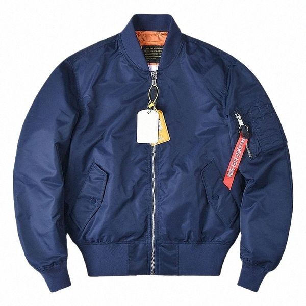 nova Alpha Martin Marca Primavera Outono Fi Pilot Jacket MA1 Militar Tático Jaqueta Casual Casaco de Beisebol N7uX #