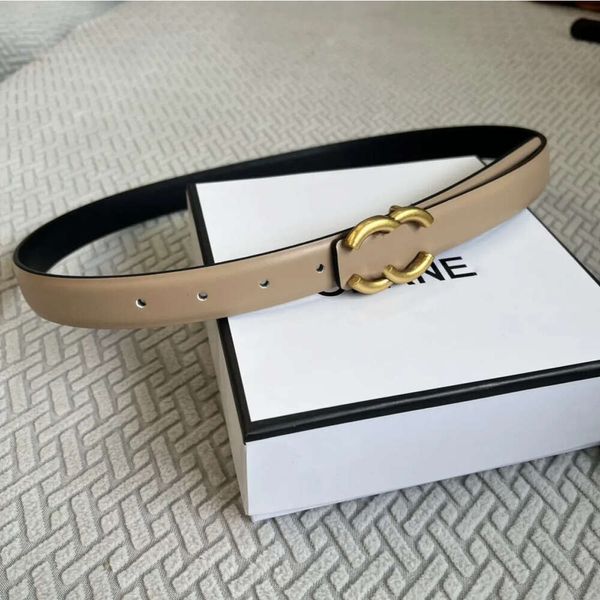 2024 Designer Woman Belt Women Fashion Belt 2.5cm Largura 6 cores sem caixa com vestido Camisa Woman Designers Belts NJH665