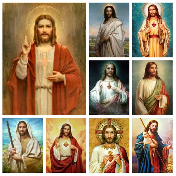 Stich 5D Diamant Malerei Zubehör Religion Christentum Jesus Wandkunst Kreuzstich Kit Stickerei Bild Mosaik Bohrer Home Decor