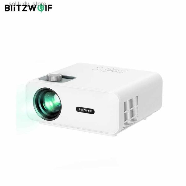 Diğer Projektör Aksesuarları Blitzwolf BW-V5 LED 1080P HD 9000 Lümenler Taşınabilir Sinema Tiyatrosu ve TV Stick Smart Phone Ev Video Uyumluluğu Q240322