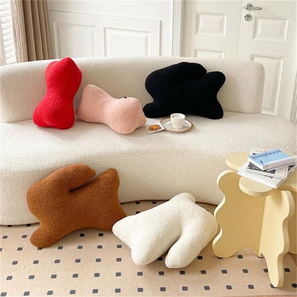 Cuscino Divertente Peluche Lana Soggiorno Arredamento Tinta Unita S Per Divano Creativo Resto Vita Gettare Poggiatesta Regali