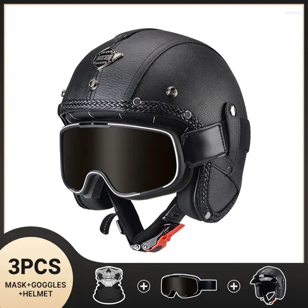 Capacetes de motocicleta Capacete de rosto aberto para adultos Casco Moto Criança Segurança Protetora Para Motocicleta Certificado Mulheres Homens Quatro Estações