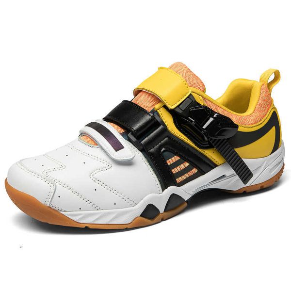 Scarpe da ping pong per atletica leggera da allenamento HBP senza marchio Scarpe da tennis da badminton in gomma + suola MD