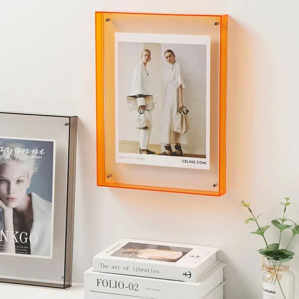Rahmen Bunter Acryl-Fotorahmen für Poster, Kunstgemälde, Hochzeitsfoto-Anzeige, dekorativer Bilderrahmen für das Wohnzimmer