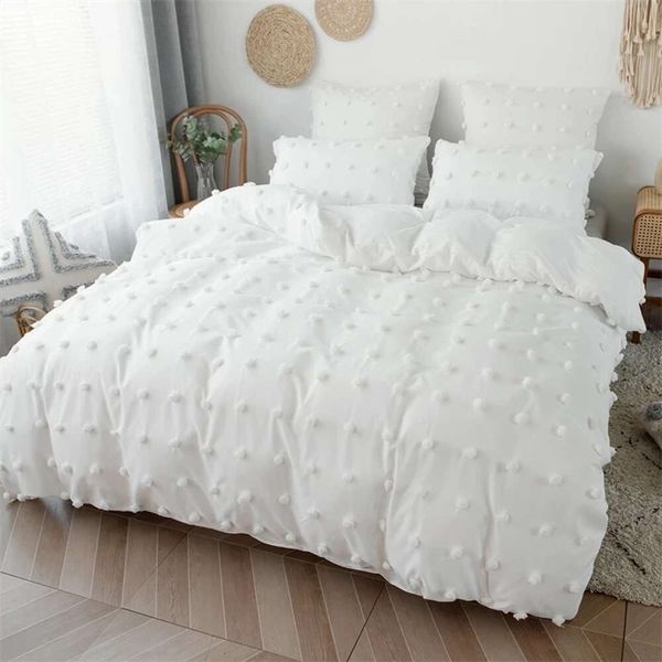 Artesanato de alta qualidade com furball cama de casal capa de edredão 220x240 tufado king size conjunto de cama queen consolador e fronha