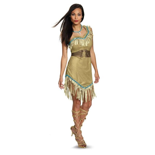 Costume da Pocahontas Deluxe per adulti travestimento da donna