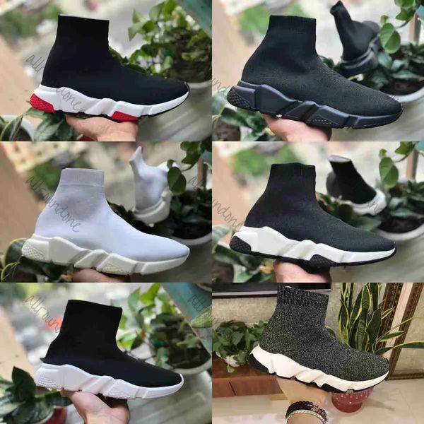 Designer Sock Runner Sapatos Clear Men Women Sneakers Casual Graffiti Sole Lace-Up Leon Socks Designer Tripler Socks Boots Outdoor Sports Shoes Tamanho 36-46