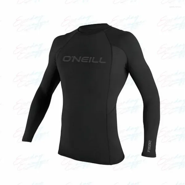 Kadın Mayo Giyim Erkekler Sörf T-Shirt Spor Kıyafetleri Uzun Kollu Yüzme Floatsuit Üstler UV Yüzme Sıkı Dökün