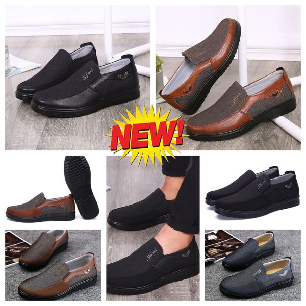 Scarpe casual GAI Uomo Nero Marrone Scarpe Punta dei piedi banchetto per feste Completo da uomo Designer minimalista Traspirante Taglia scarpa EUR 38-50