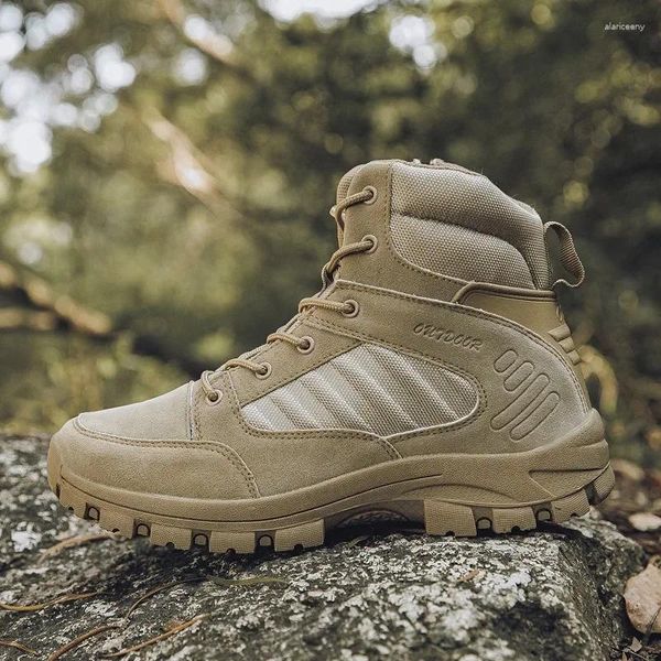 Stivali tattici militari Scarpe da uomo Forze speciali Desert Combat Outdoor Midtop Hiking 39-46