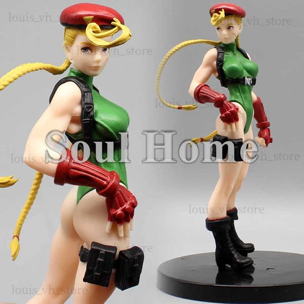 Figuras de brinquedo de ação 17cm Anime Street Fighter Cammy Bishoujo estátua sexy garota figure pvc ação figuras coleta modelo boneca brinquedos de Natal T240325