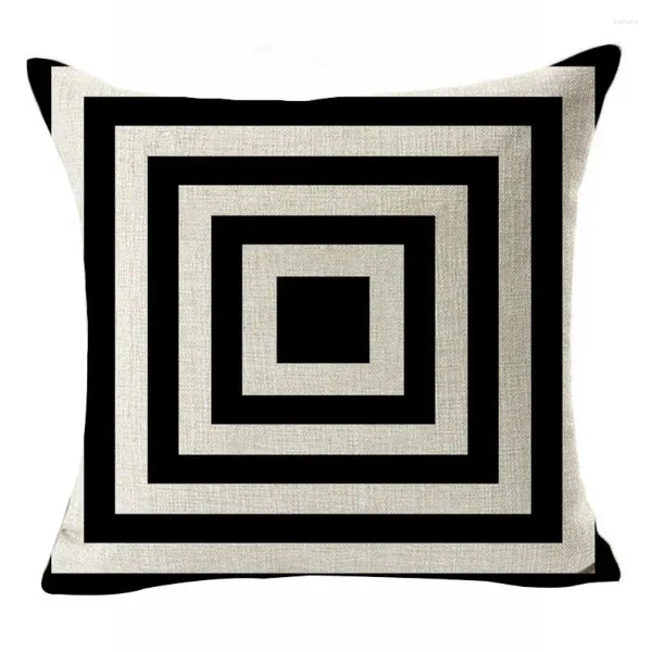 Travesseiro aconchegante capa de sofá de alta qualidade tecido abstrato geométrico fronha macio resistente ao desgaste quadrado para casa