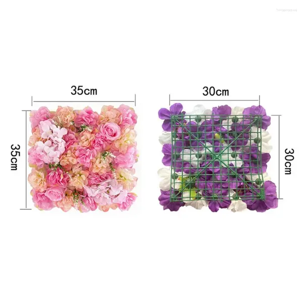 Fiori decorativi Pannello da parete con fiori di rosa Sfondo floreale artificiale 3d per la cerimonia nuziale della doccia nuziale Baby Pography