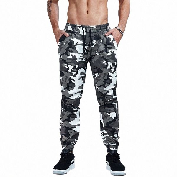 Aimpact Herren-Jogginghose aus Camo-Twill, tailliert, lässig, athletisch, Jogginghose M6uz#