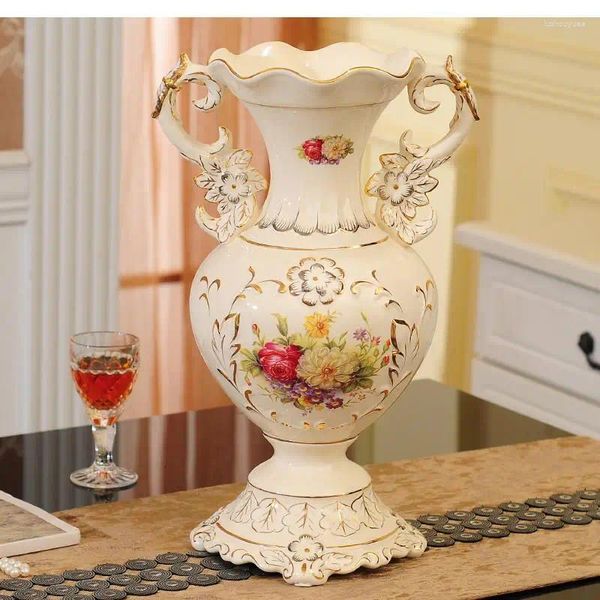 Vasi Nordic Phnom Penh Grande Vaso Decorativo In Ceramica Artigianato Ornamenti Soggiorno Fiori Secchi Disposizione Dei Fiori Accessori