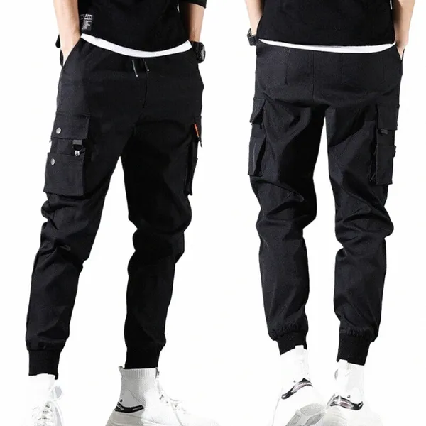 Pantaloni tattici maschili multi tasche pantaloni da carico combattimento cott pantalone di polizia casual pantaloni da lavoro escursionistici maschio v0ez#