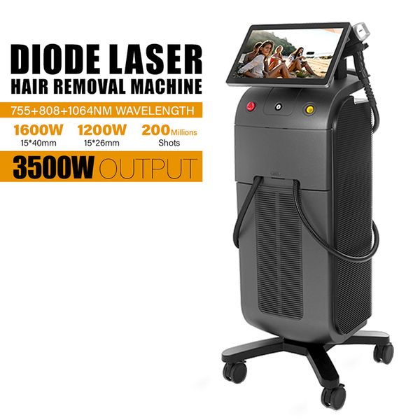 Neueste Diodenlaser-Haarentfernungsmaschine Schmerzlose Haarreduktions-Laserausrüstung Schwarze Hautverjüngung Salongebrauch FDA-zugelassener Ausstellungsverkauf