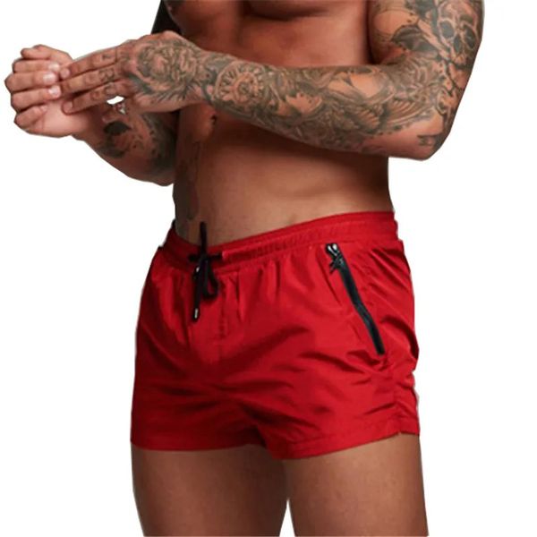 Mens Sexy Maiô Swimwear Homens Shorts de Natação Homens Briefs Praia Shorts Ternos Esportivos Surf Board Shorts Men Swim Trunks 240311