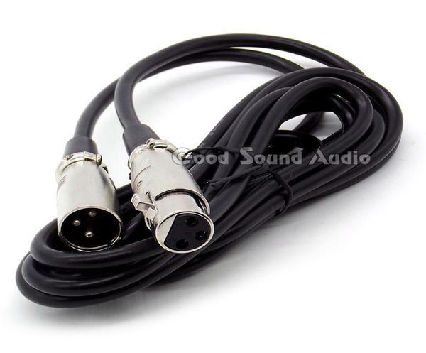 3 metros 10 pés xlr 3 macho para fêmea conector com fio microfone sinal cabo de áudio para phantom power condensador microfone karaokê mixer si1579528