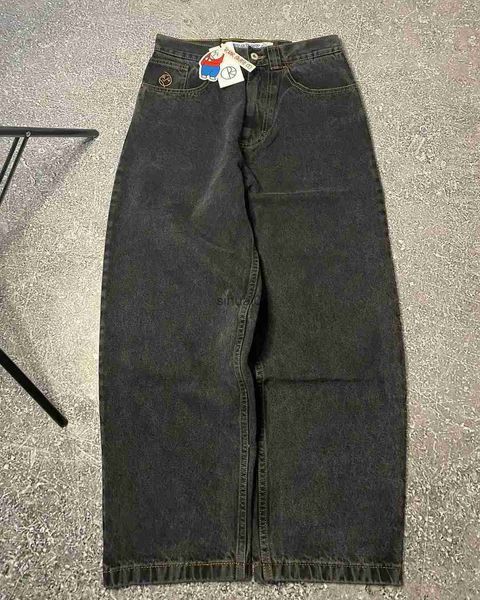 Jeans da uomo Y2K Jeans da ragazzo grandi Nuovo Harajuku Hip Hop Cartoon Jeans larghi ricamati Moda uomo Pantaloni a gamba larga Abbigliamento da stradaL2403