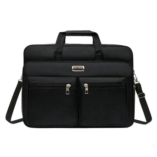 Simples tote masculino maleta de negócios bolsa para 156 polegada sacos portátil grande capacidade ombro viagem notebook mensageiro 240308