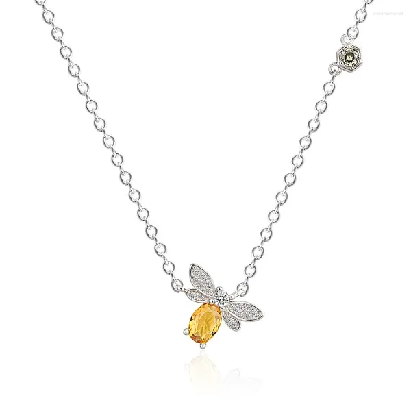 Anhänger Original 925 Sterling Silber Halskette Schmuck Little Bee Parttern Anhänger Für Frauen Factory Outlet Großhandel