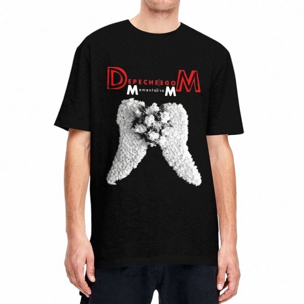 streetwear Depeches Mode Camisetas unissex em torno do pescoço manga curta Tops Music Band Cott Tops Camisas t8ap #