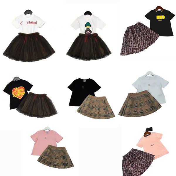 Set di abbigliamento alla moda per bambini Abiti per bambina Abiti primaverili per ragazze Abiti firmati per neonati Abiti carini per bambine