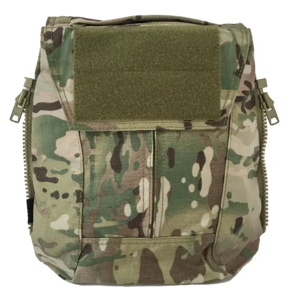 Bolsas Zip tático na bolsa de painel Airsoft Molle Volet Plate Bag do Exército Militar Combate NCPC AVS JPC2.0 CPC Gear de caça Backpack