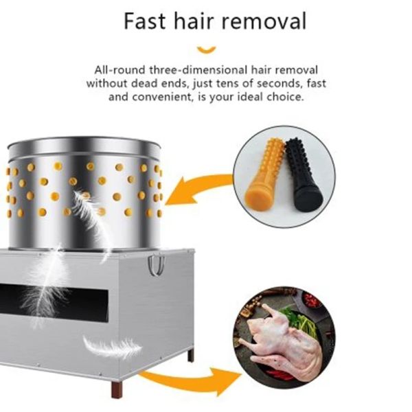Аксессуары Резиновый инструмент для удаления волос Прочный инструмент для выщипывания пальцев для выщипывания машин для выщипывания перепелов, гусей, куриц, утиных перьев Y5GB