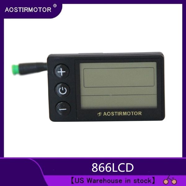 Zaagbladen Aostirmotor 866 Lcd Biciclette Elettriche Display Lcd Intelligente Pannello di Controllo Lcd per Bici A20 Us Stock