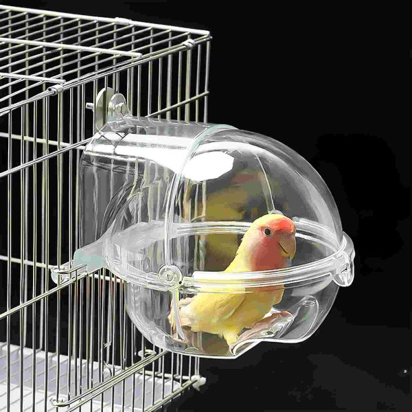 Гнезда для ванны, птичий ящик, клетка для ванны с попугаем, подвесная клетка для попугая, аксессуар для ванны, куб, акриловая ванночка для птиц, трубка для канарейки, подвесной волнистый попугайчик